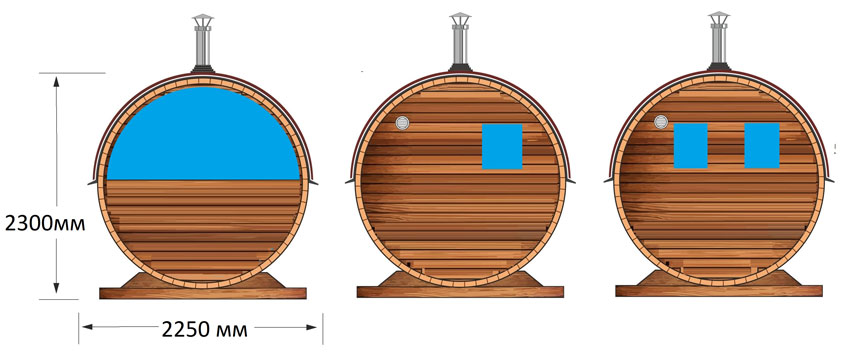 План бани-бочки