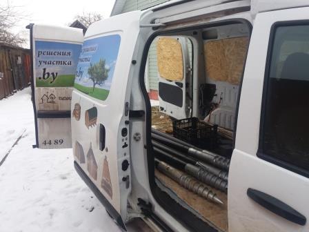 выгрузка винтовых свай