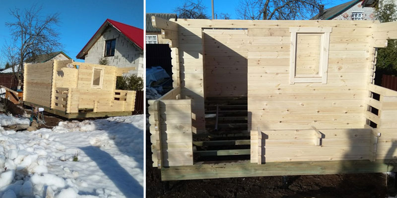  Русская Баня 3,5x4,5 метра с террасой, Жуков Луг, СТ. Политехникум 