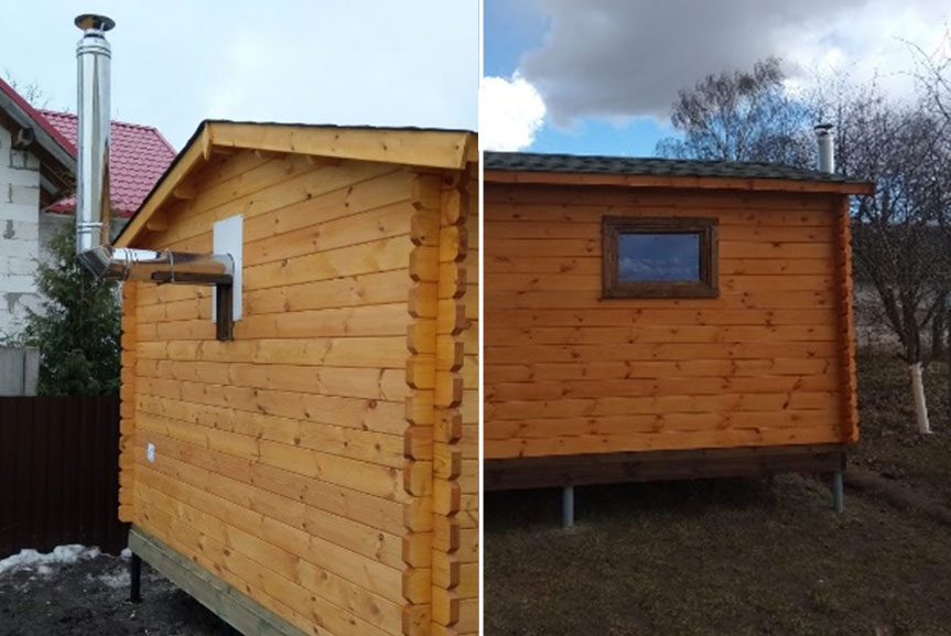  Русская Баня 3,5x4,5 метра с террасой, Жуков Луг, СТ. Политехникум 