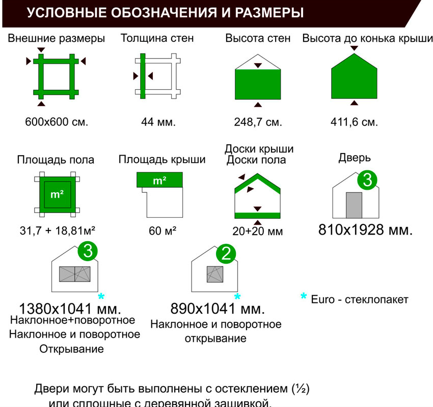План дачного дома, модель 3.05 