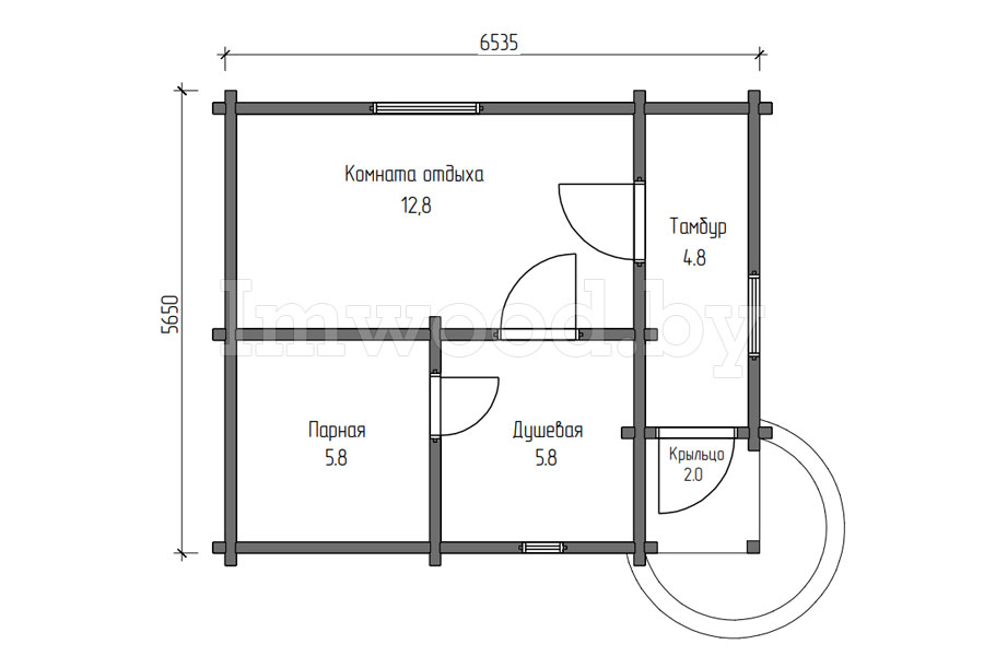 Планировка бани 