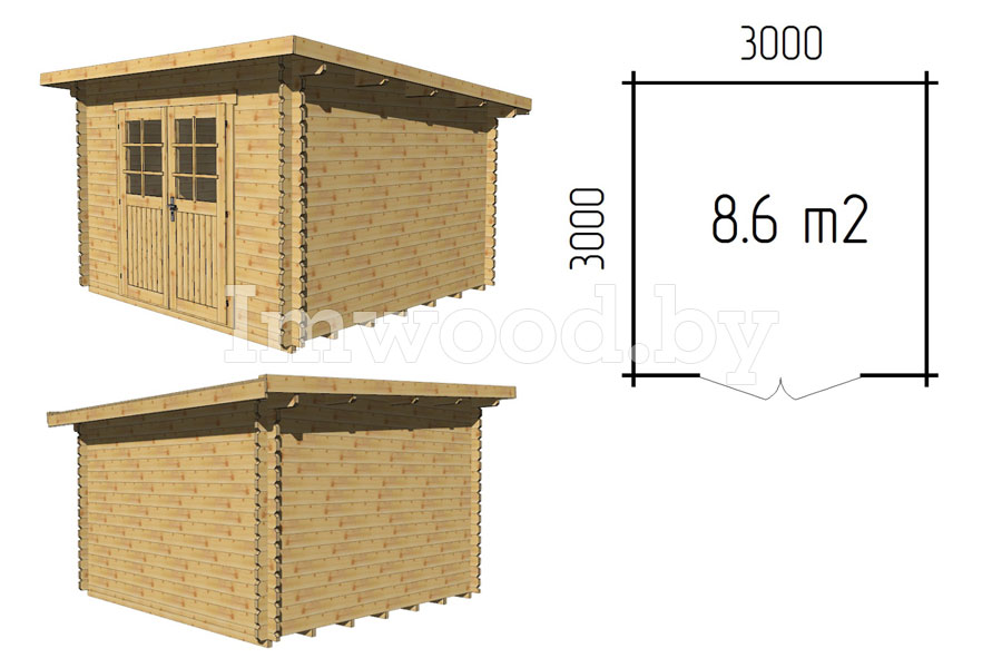 План садового дома, модель 1.31 
