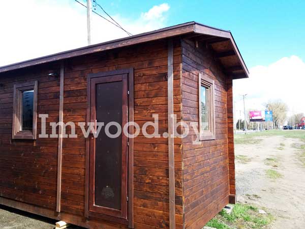 купить готовую баню в Минске, модель Русская баня 2x6 метров