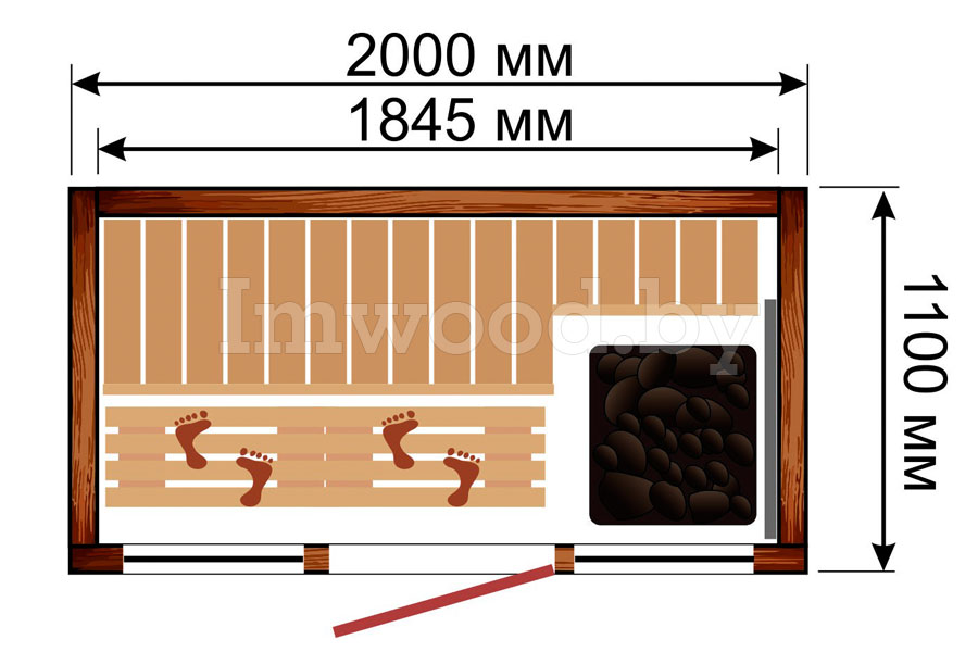 План сауны