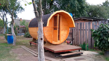 Баня бочка 3.5 метра в Речице, Гомельская область