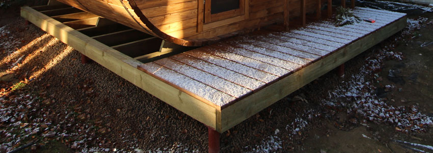 Разновидности фундаментов для монтажа бани-бочки