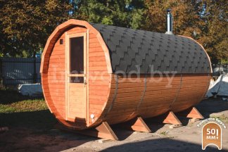 Баня-бочка, модель 4 метра