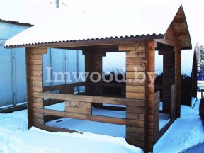 Фото деревянной беседки - у нас вы можете купить деревянную беседку в Минске с доставкой по всей Беларуси!