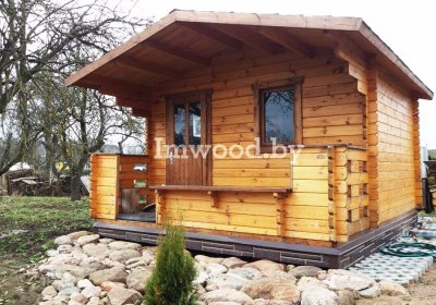 Фото русской бани 3,5 на 4,5 метров, у нас вы можете купить русскую баню в Минске с доставкой по всей Беларуси!