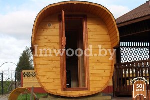 Фото бани квадро-бочки, модель 2,5 метра - у нас вы можете купить баню квадро-бочку в Минске с доставкой по всей Беларуси!