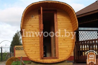 Фото бани квадро-бочки, модель 2,5 метра - у нас вы можете купить баню квадро-бочку в Минске с доставкой по всей Беларуси!