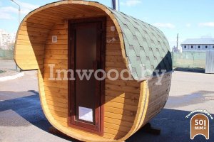 Фото бани квадро-бочки, модель 2,5 метра - у нас вы можете купить баню квадро-бочку в Минске с доставкой по всей Беларуси!