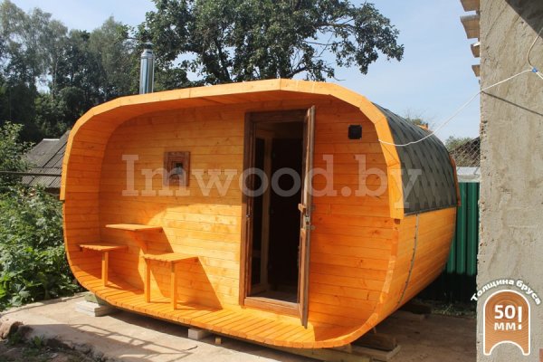 Фото бани овало-бочки, модель 2,5x4 метра - у нас вы можете купить баню овало-бочку в Минске с доставкой по всей Беларуси!