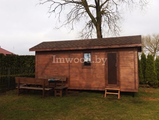 Фото русской бани 2 на 6 метров, у нас вы можете купить русскую баню в Минске с доставкой по всей Беларуси!