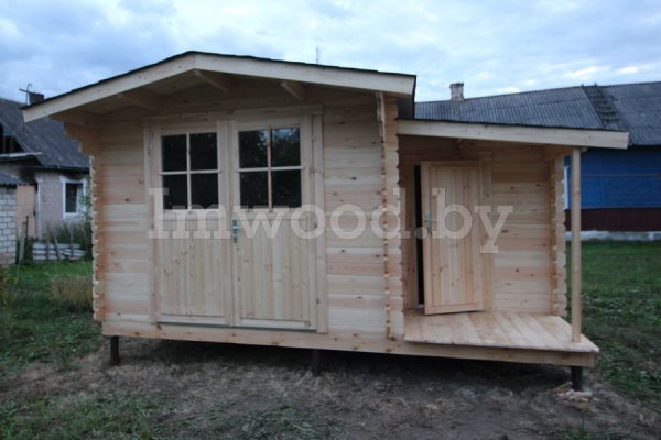 Садовый домик 3х3+1,6х1,8м. Арт 1.12
