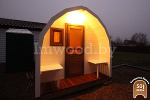 Арочная баня, модель 4,5 метра