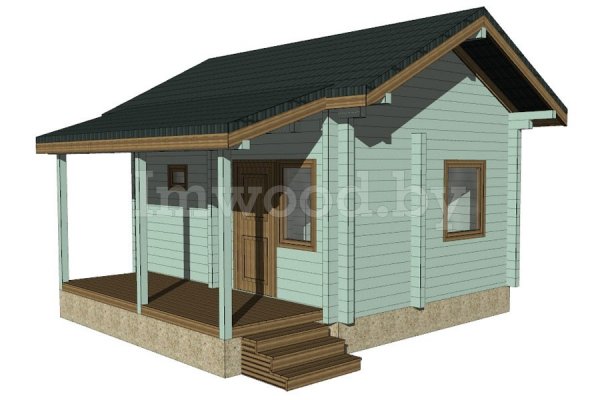 Баня из бруса 3,9x4,9 