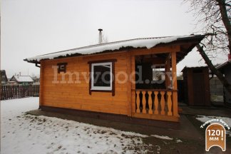 Баня из бруса 6,12x4,12