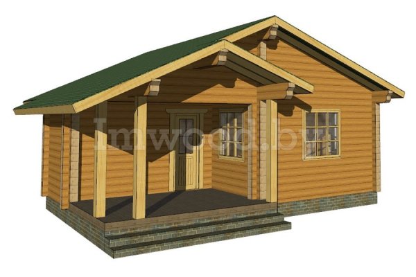 Баня из бруса 8,75x7,7 