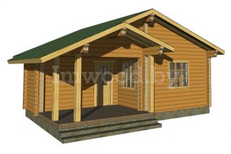 Баня из бруса 8,75x7,7 