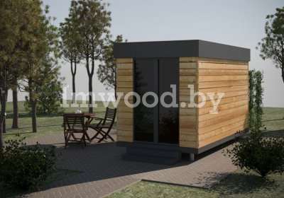 Каркасная баня, модель 5 метров