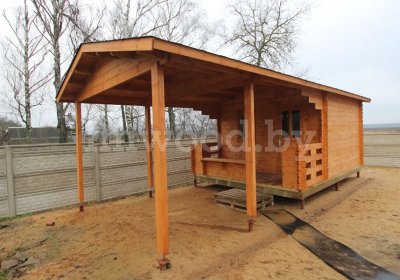 Садовый домик  1.02 с террасой