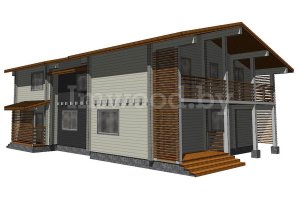 Дом из бруса, проект 2