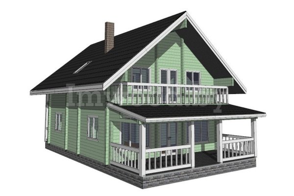 Дом из бруса, проект 3