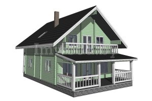 Дом из бруса, проект 3