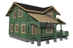 Дом из бруса, проект 4