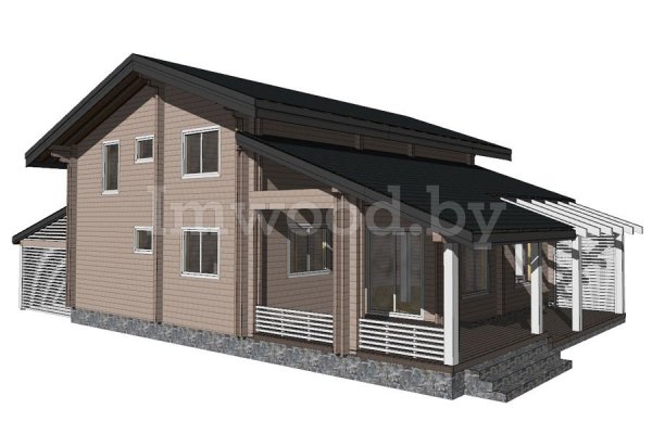 Дом из бруса, проект 7