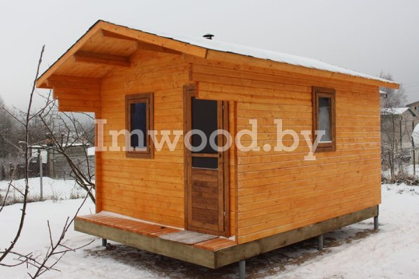 Русская баня, модель 3x4,5 метра