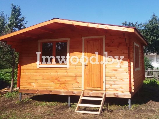 Фото русской бани 5 на 4 метров, у нас вы можете купить русскую баню в Минске с доставкой по всей Беларуси!