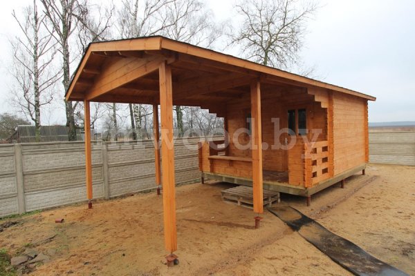 Садовый домик  1.02 с террасой