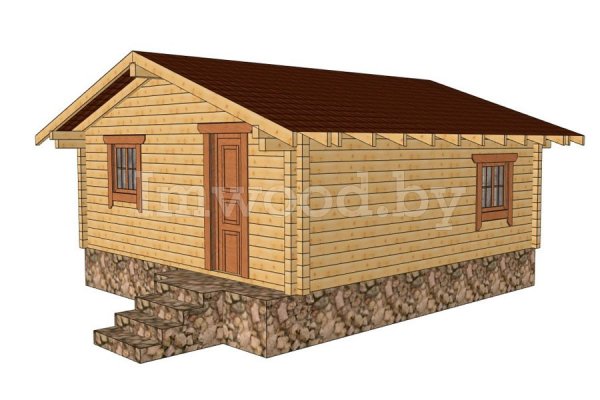 Садовый домик 1.20 из клеенного бруса