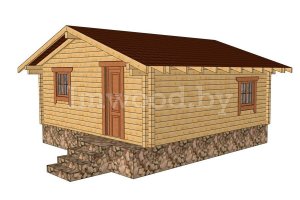 Садовый домик 1.20 из клеенного бруса