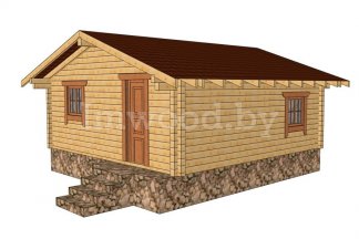 Садовый домик 1.20 из клеенного бруса