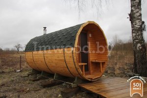Баня-бочка 4,5 метра