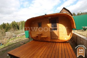  Баня овало-бочка 3x4