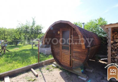Баня-бочка 3,5 метра