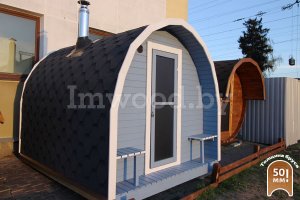 Арочная баня 3,5 метра на выставочной площадке в Минске