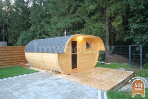 Овальная баня 4,5x4 д. Юхновка