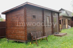 Русская баня 2x6м односкатная