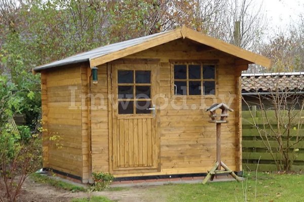 Садовый домик из бруса 3х4,45м. Арт. 2.04-ДСН-3х3-тп