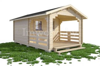 Садовый домик из бруса 3,5х6м. Арт. 2.06-ДСВ-3,5х3,5-тп