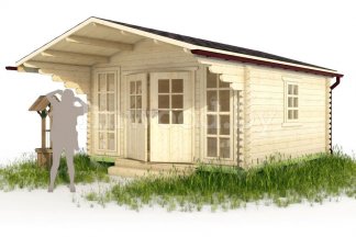 Садовый домик из бруса 4,5х6,0м. Арт. 2.12-ДСН-4,5х4,5-ип