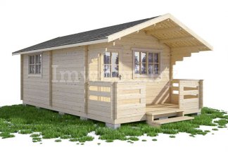 Садовый домик из бруса 4,0х7,3м. Арт. 2.13-ДСК-4х6-тп