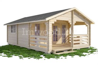 Садовый домик из бруса 4,5х7,0м. Арт. 2.14-ДСВ-4,5х4,5-тп