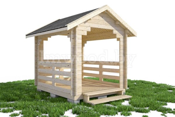 Беседка деревянная 2,5х2,5 сорт 2, Арт. 2-20 БС-2,5х2,5-с2,